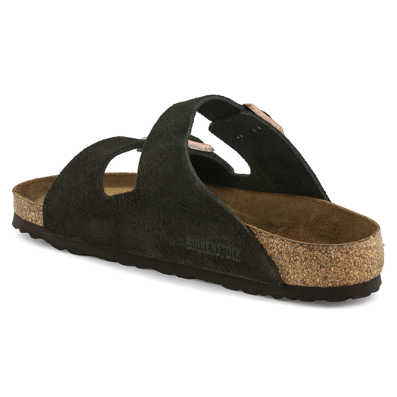 Arizona Soft Footbed Sandal Mocca Suede Leather Narrow