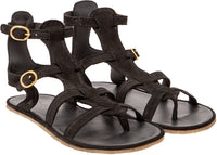 El Naturalista Bare Nobuck Black Sandals