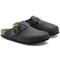 Boston Black Oiled Leather Narrow Fit