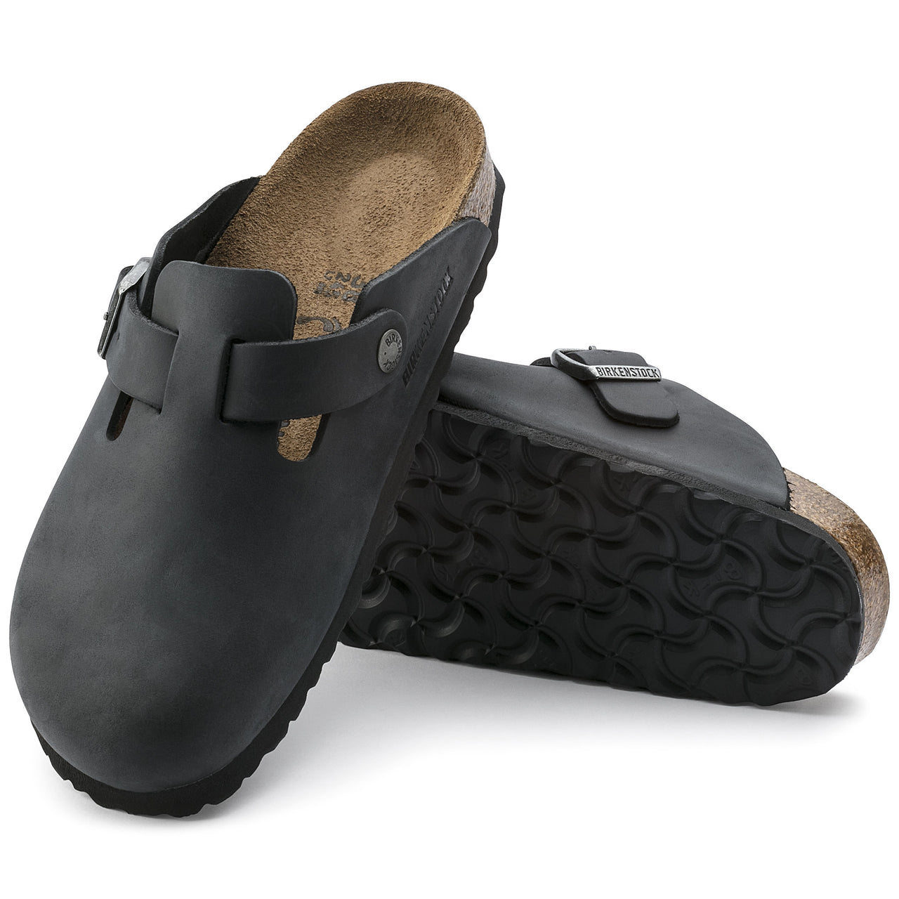 Boston Black Oiled Leather Narrow Fit