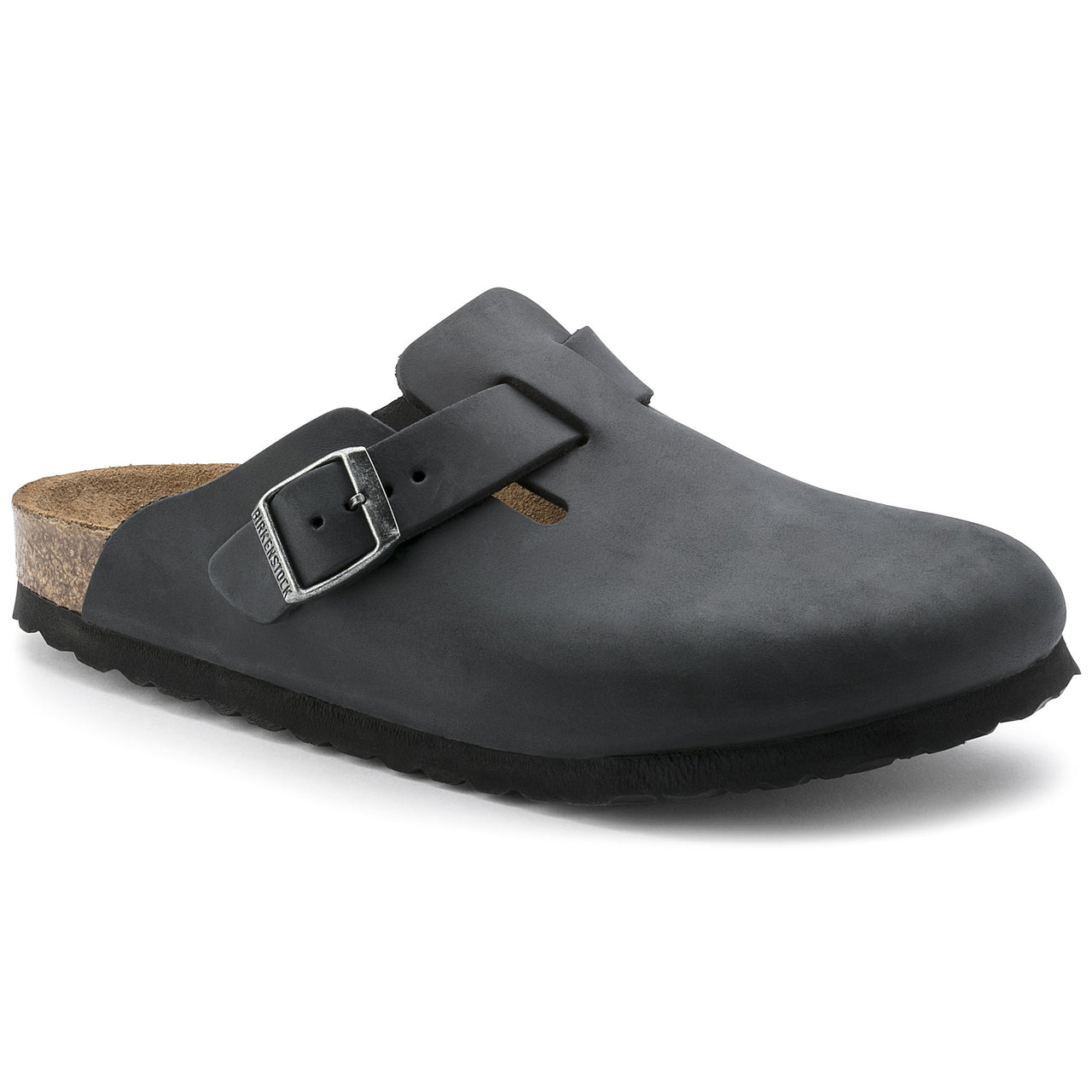 Boston Black Oiled Leather Narrow Fit