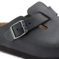 Boston Black Oiled Leather Narrow Fit