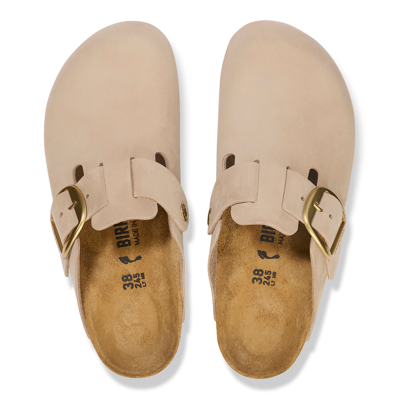 Boston Big Buckle Sandcastle Nubuck Leather Regular