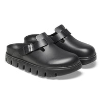 Boston Chunky Black Smooth Leather Narrow