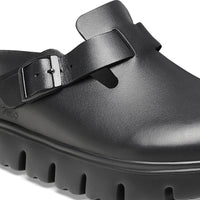 Boston Chunky Black Smooth Leather Narrow