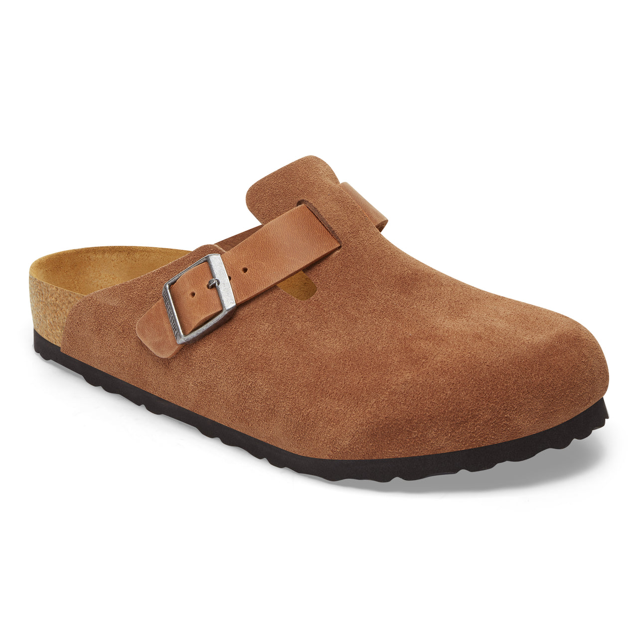 Birkenstock Boston Cognac Oiled/Suede Leather Regular