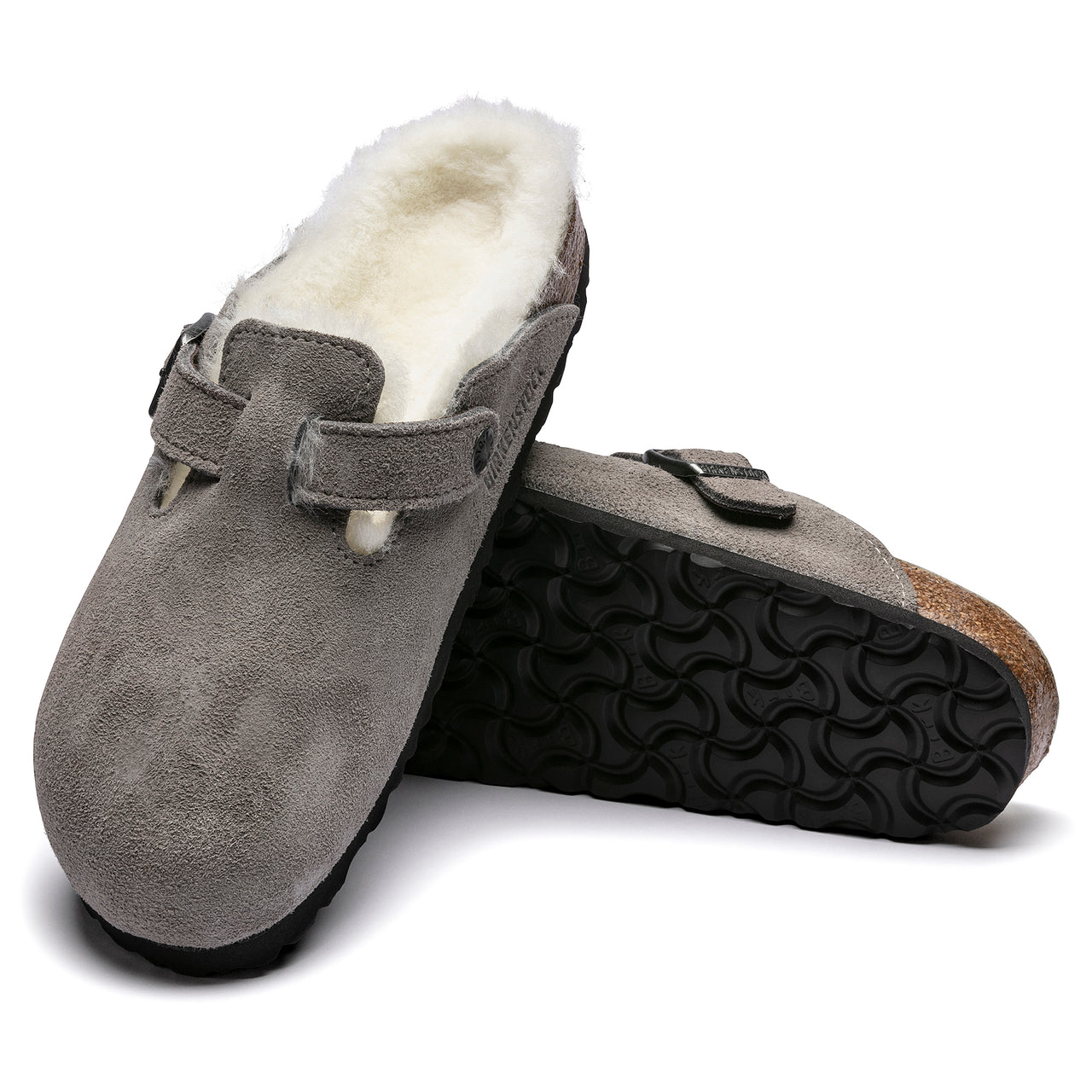 Boston Shearling Stone Coin Suede Leather/Shearling Regular