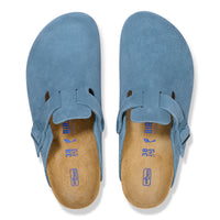 Boston Soft Footbed Elemental Blue Suede Leather Narrow