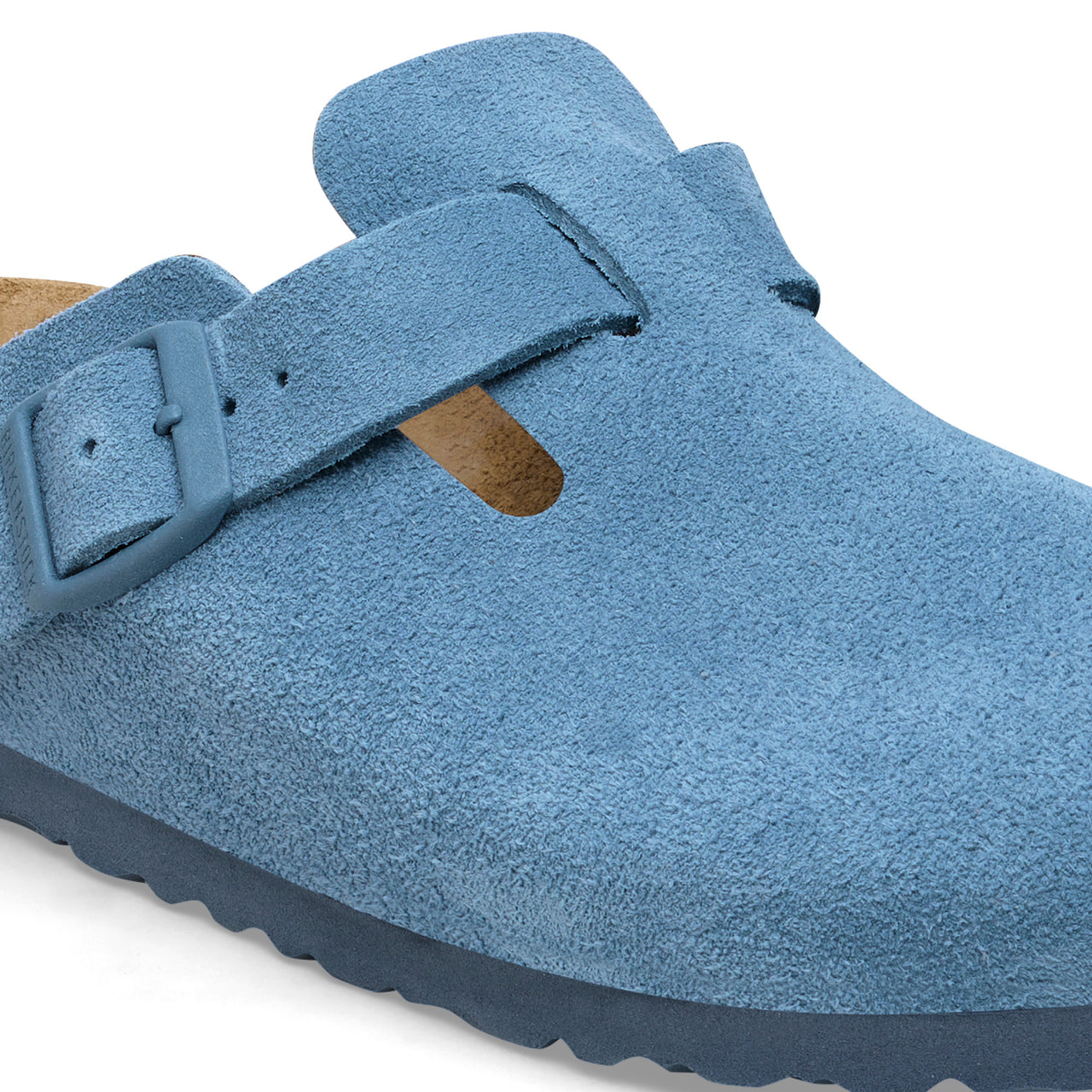 Boston Soft Footbed Elemental Blue Suede Leather Narrow