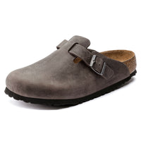 Boston Soft Footbed Iron Oiled Leather Narrow