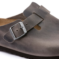 Boston Soft Footbed Iron Oiled Leather Narrow