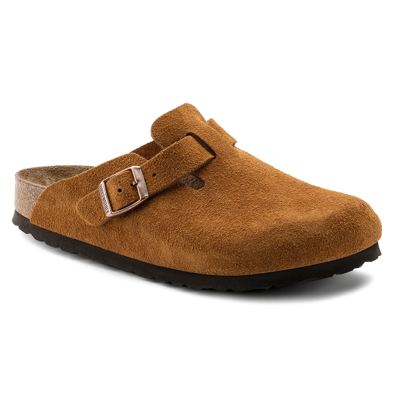 Boston Soft Footbed Mink Suede Leather Narrow