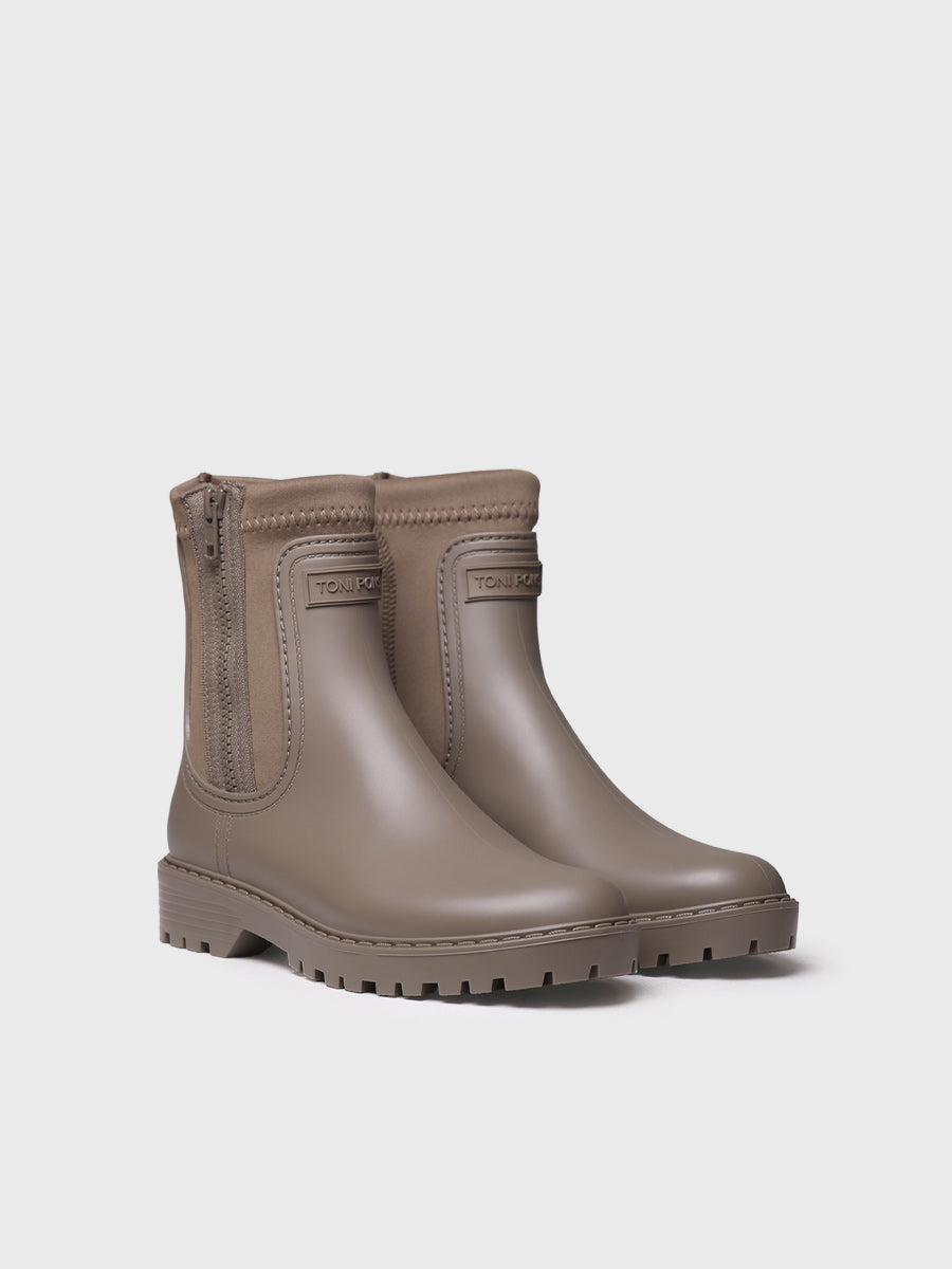 High women's rain boot in rubber and lycra - CARDIFF