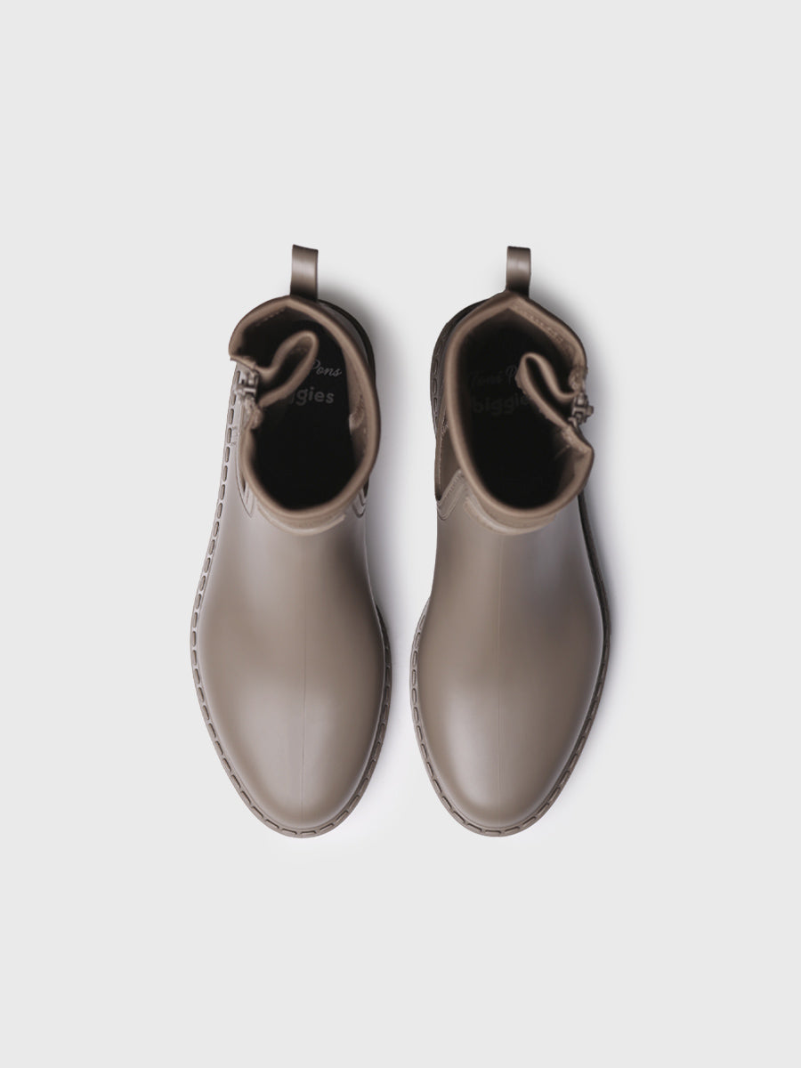 High women's rain boot in rubber and lycra - CARDIFF