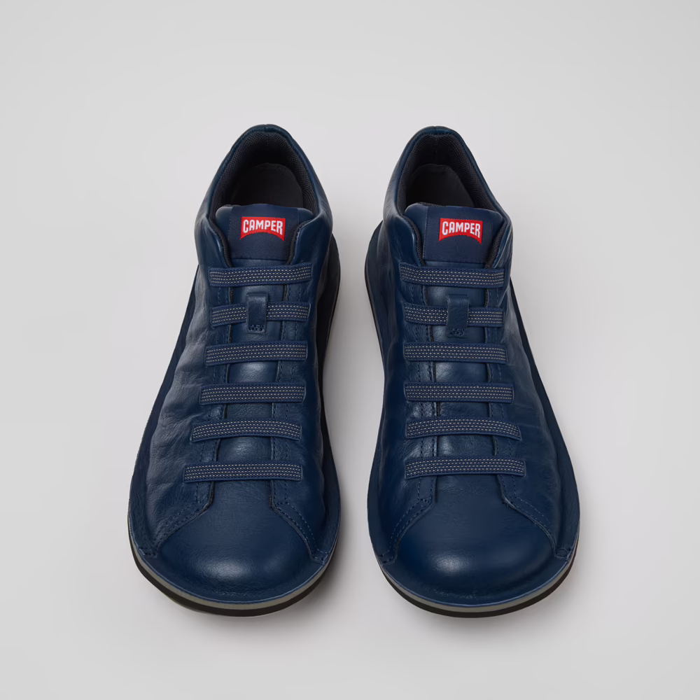 Camper Beetle Navy Leather Shoes