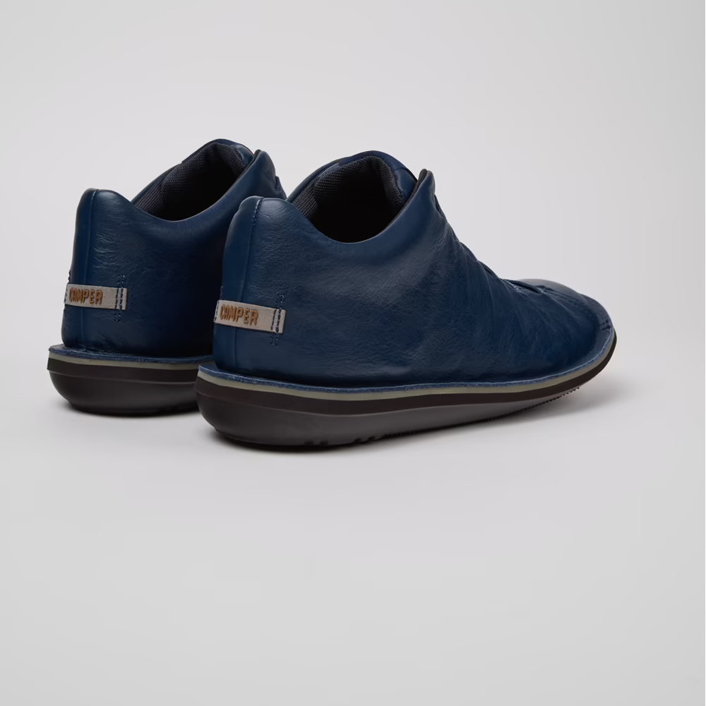 Camper Beetle Navy Leather Shoes