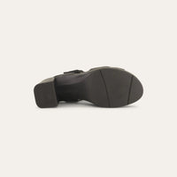 Elite Heeled Sandal Silver Leather