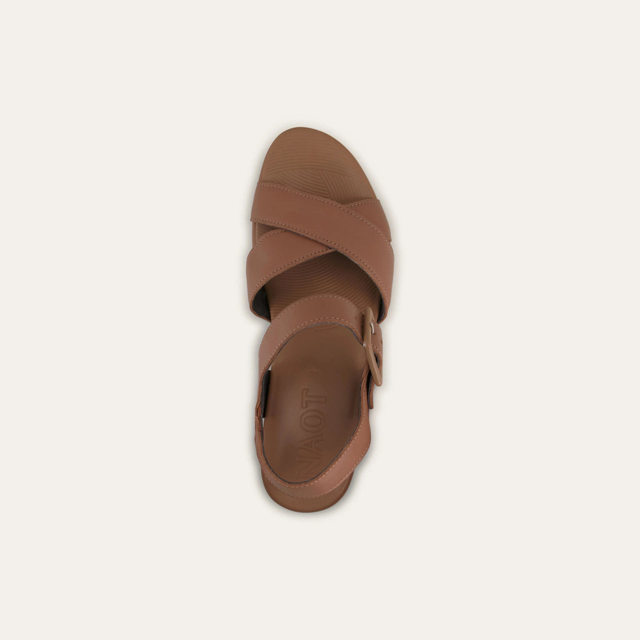 Elite Heeled Sandal Caramel Leather