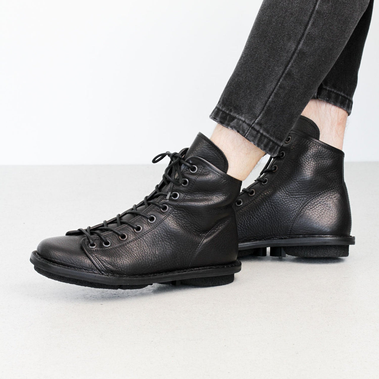 Trippen Eiger Black Ankle Boots