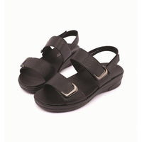 Klouds Elegance Luxe Black Orthotic Sandal
