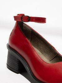Camden CEIZ308FLY Ankle Strap Rug Leather Red