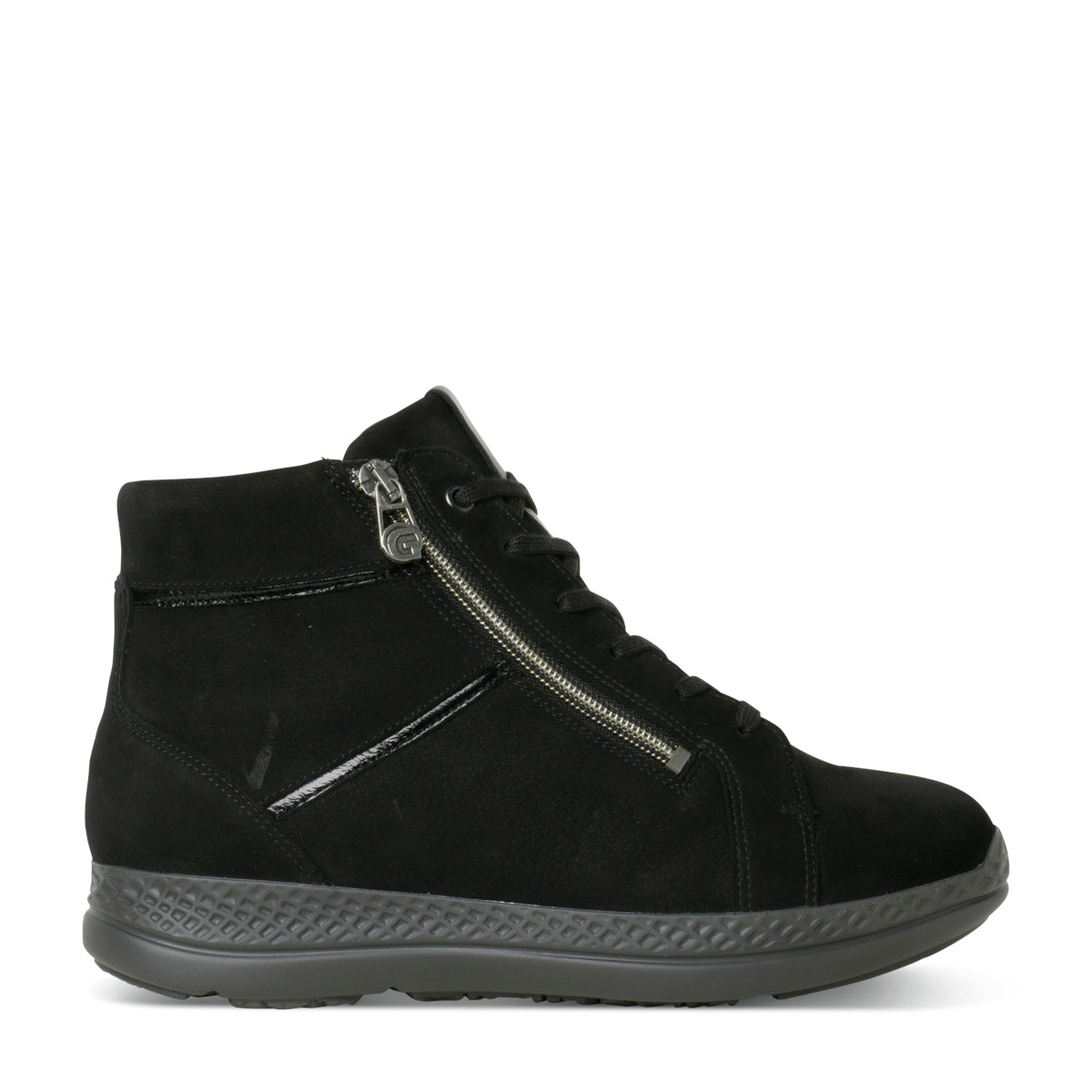 Ganter Karla Luise Softnubuk Black Boots