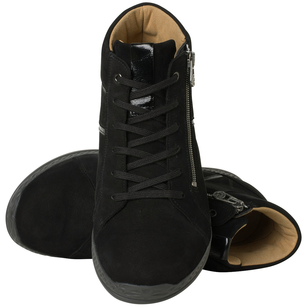 Ganter Karla Luise Softnubuk Black Boots
