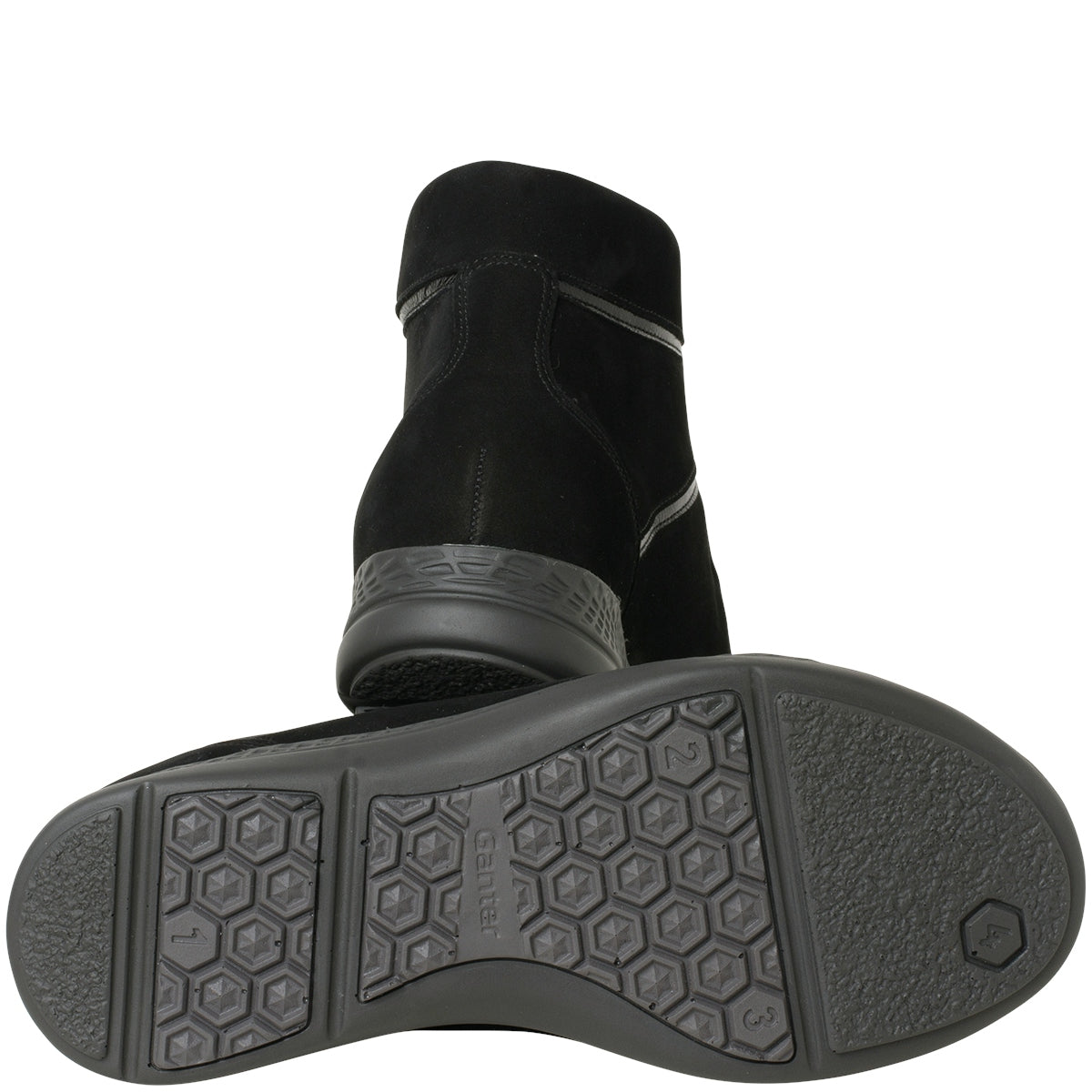 Ganter Karla Luise Softnubuk Black Boots