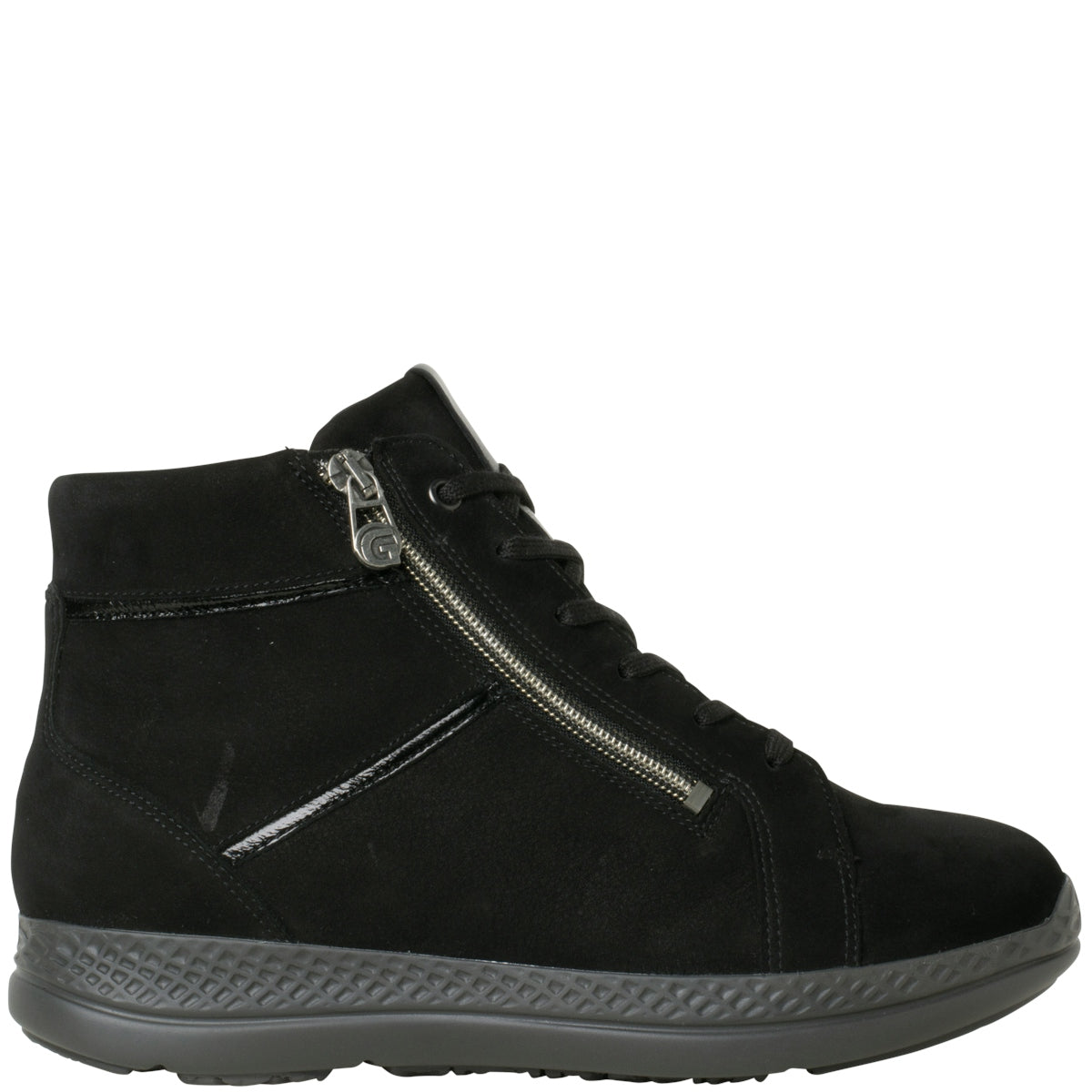 Ganter Karla Luise Softnubuk Black Boots