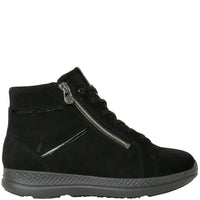 Ganter Karla Luise Softnubuk Black Boots