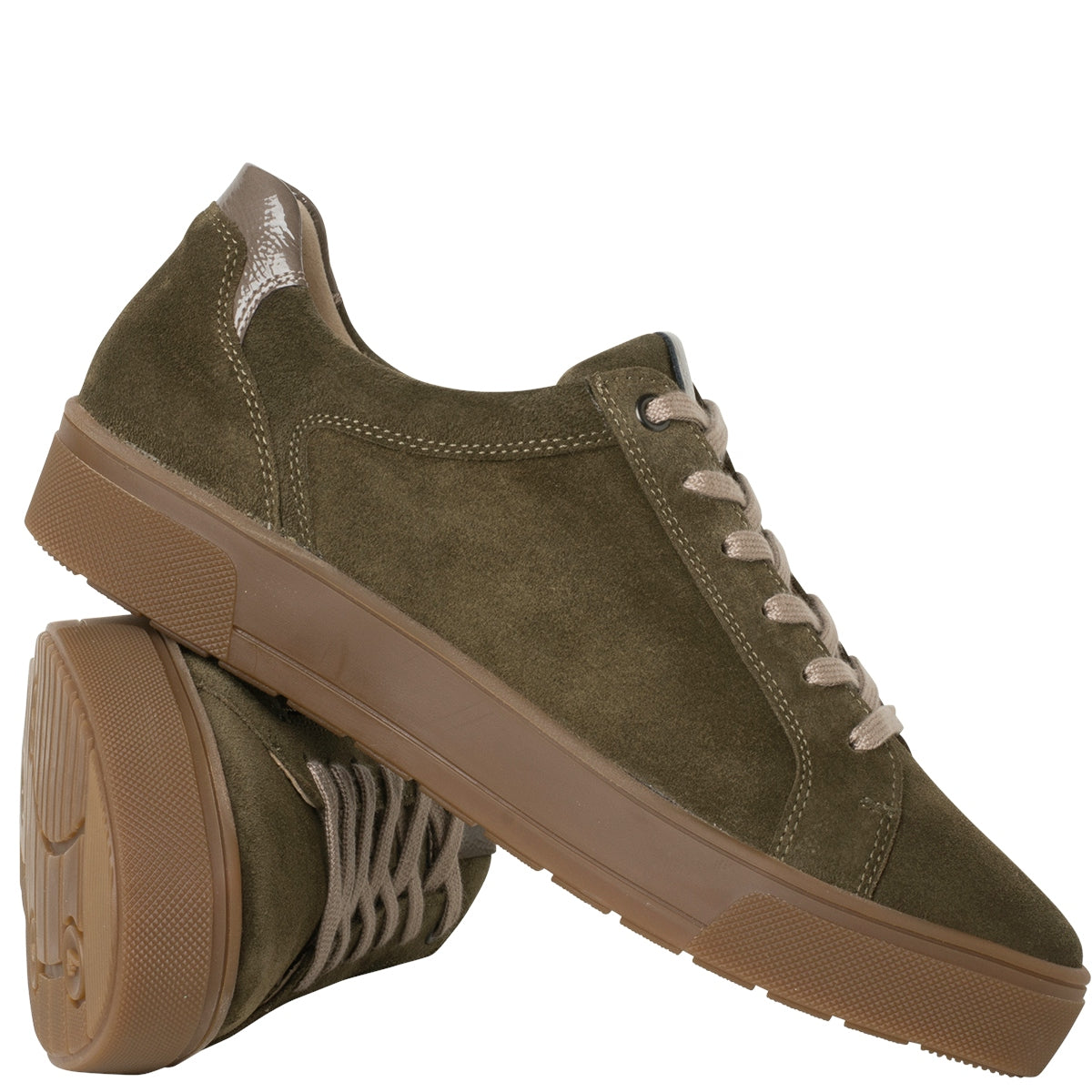 Ganter Helena Olive Suede Sneakers