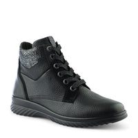 Ganter Heike Laceup Softgrain Soft Nubuk Black Boots