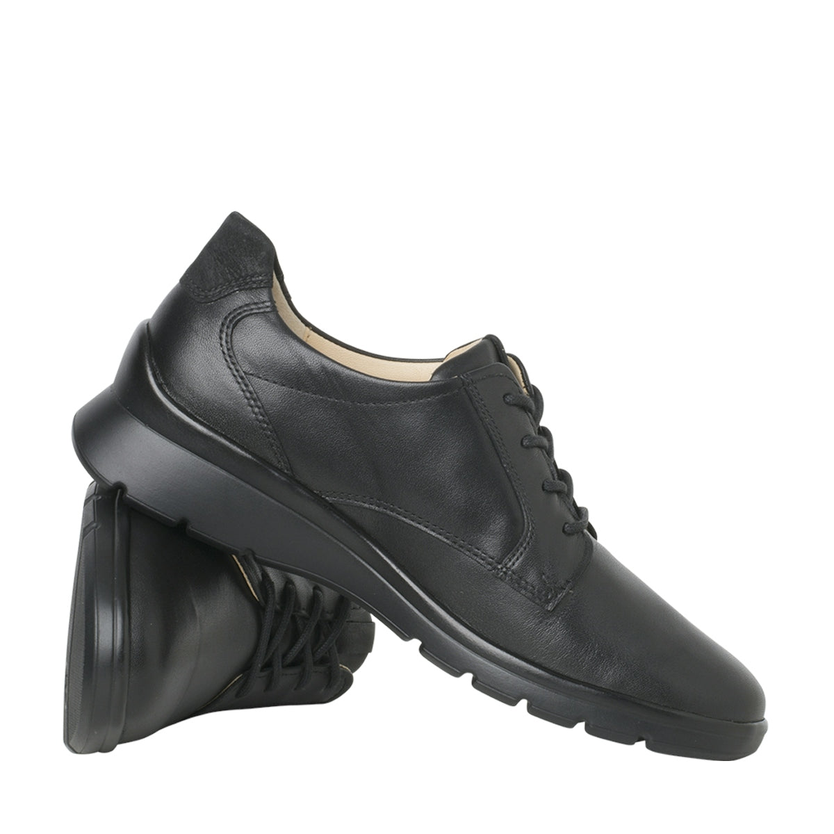 Ganter Fara Black Leather Shoes