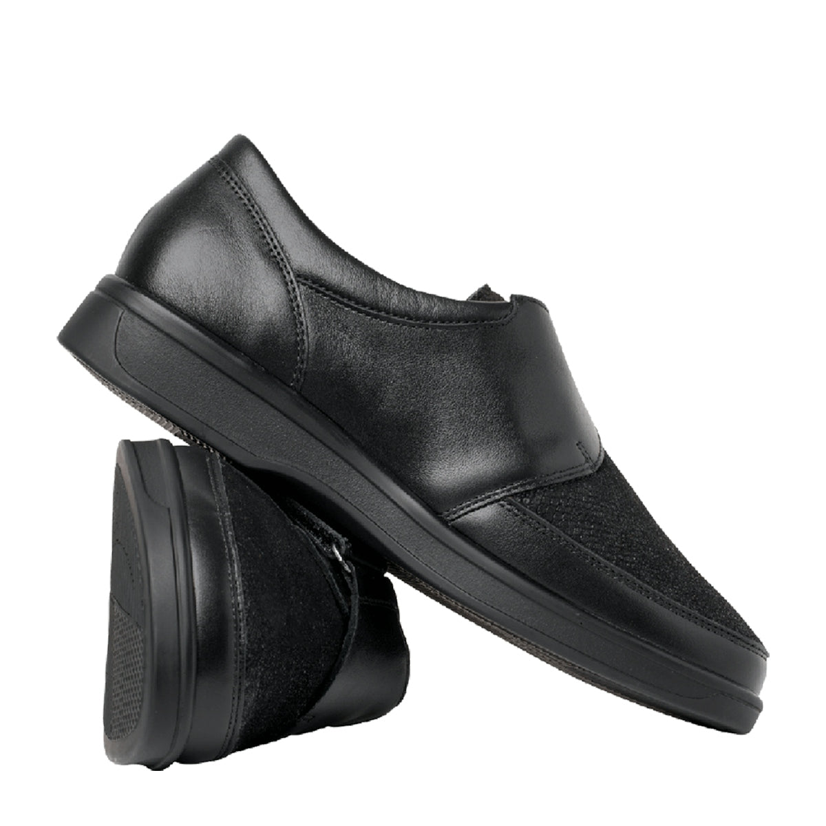 Ganter Karin Velcro Calf Leather Black Shoe
