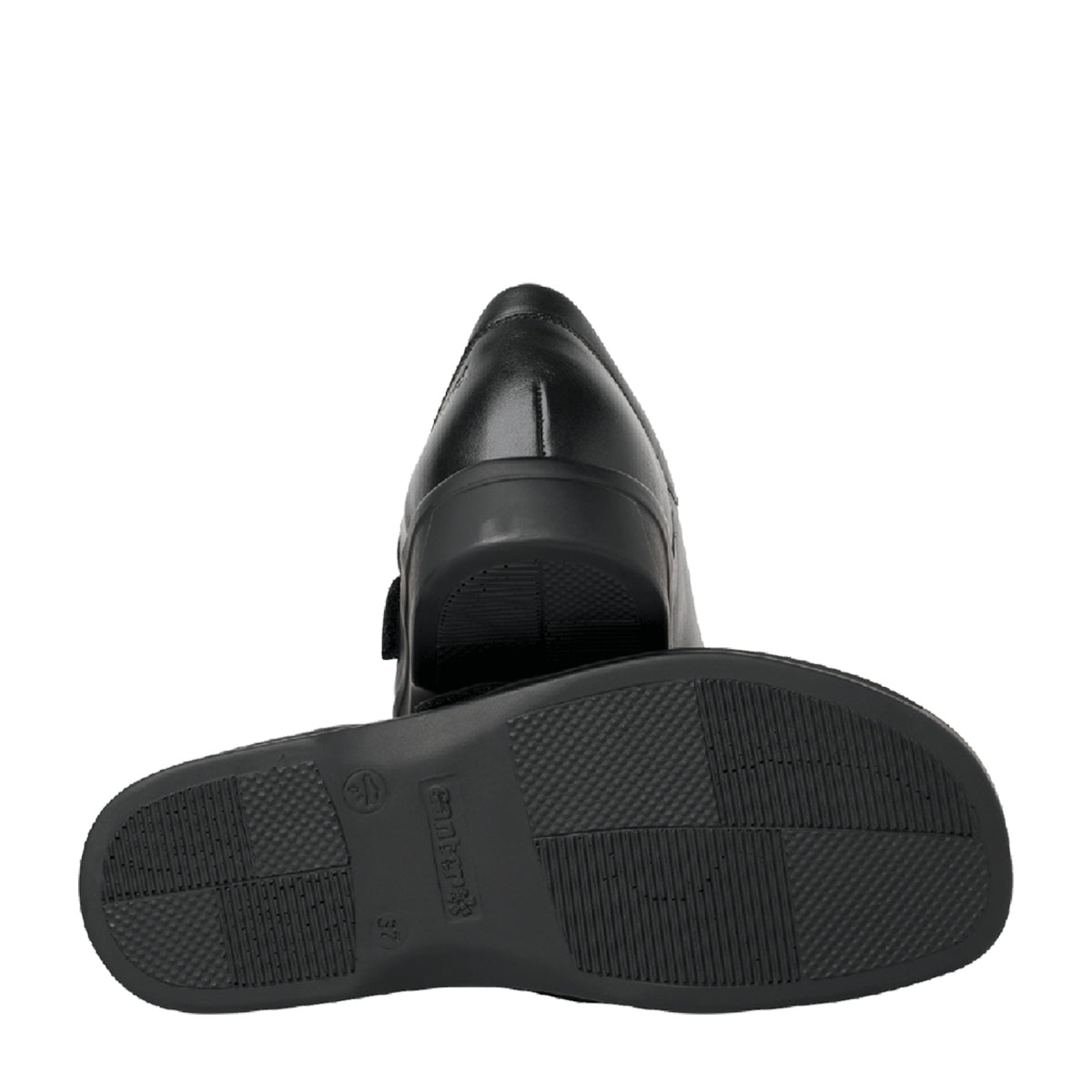Ganter Karin Velcro Calf Leather Black Shoe