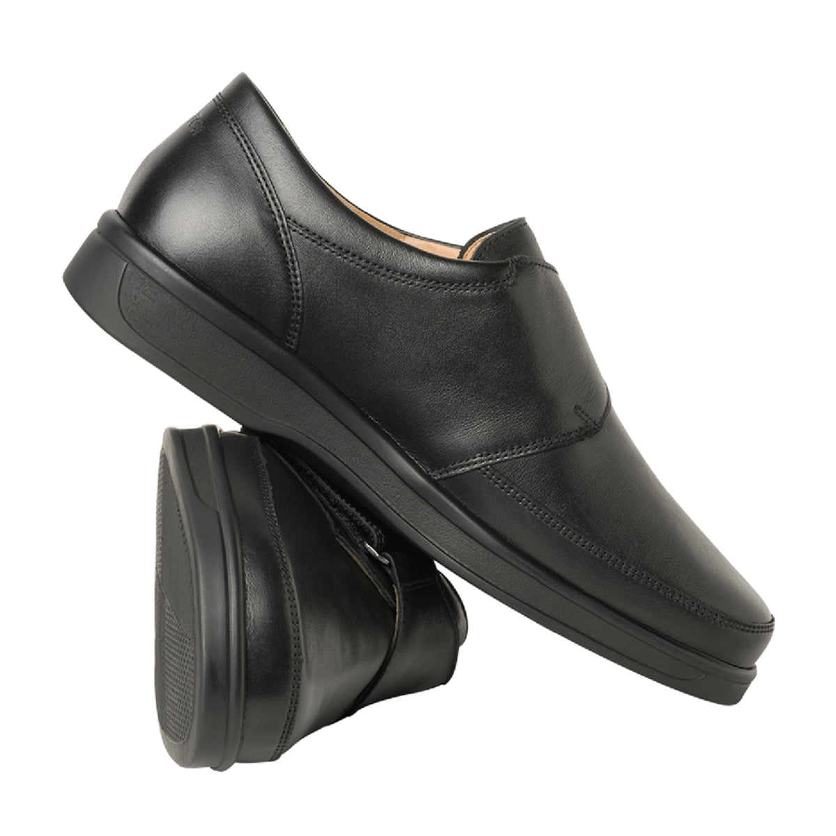 Ganter Karin K Black Leather Velcro Shoes