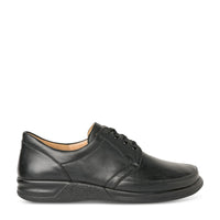Ganter Kurt Black Laceups Leather Wide Fit