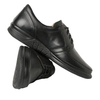 Ganter Kurt Black Laceups Leather Wide Fit