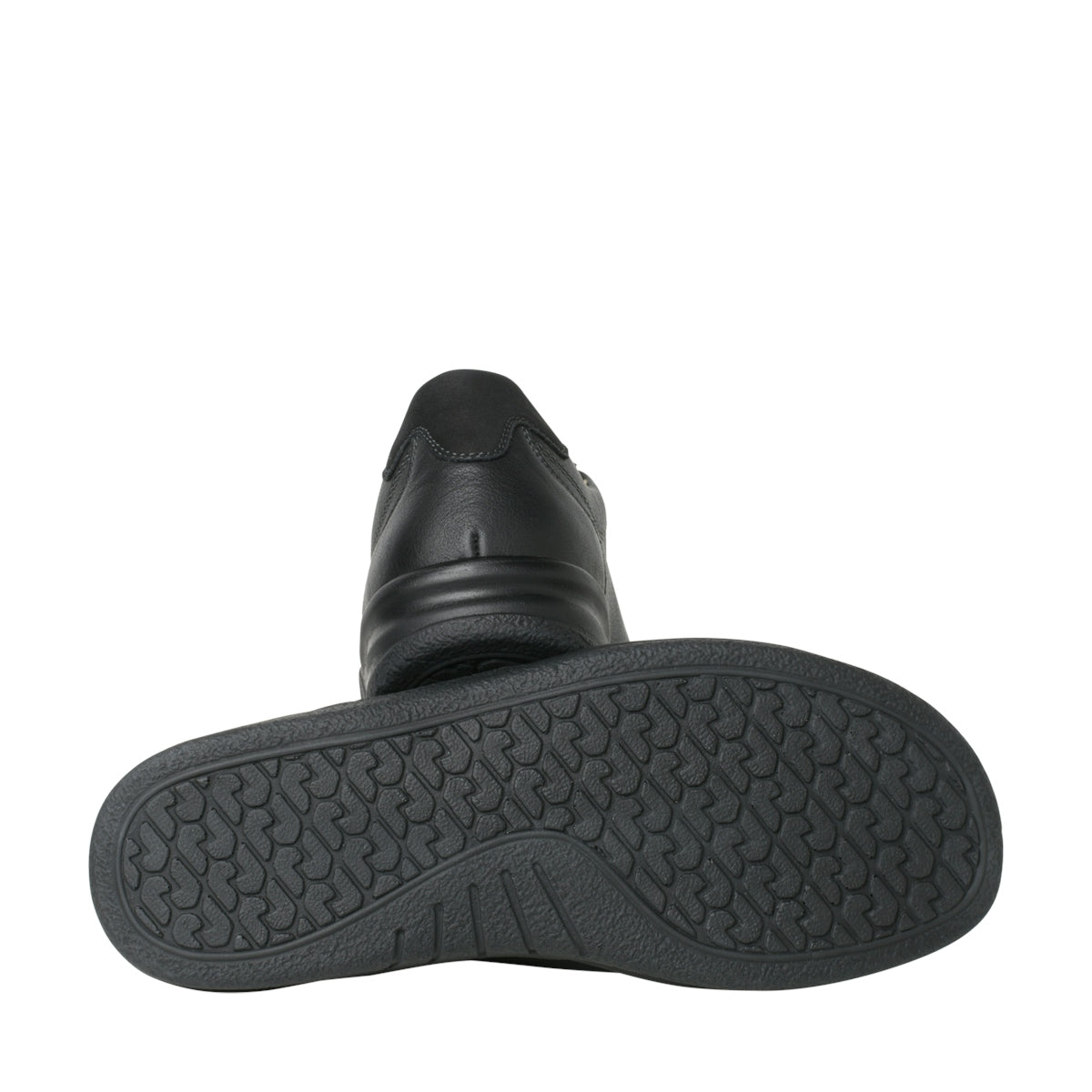 Ganter Kurt Laceup/Zip Black Leather Wide