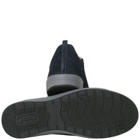 Ganter Klara Laceup/Zip Velour Dark Blue Sneaker