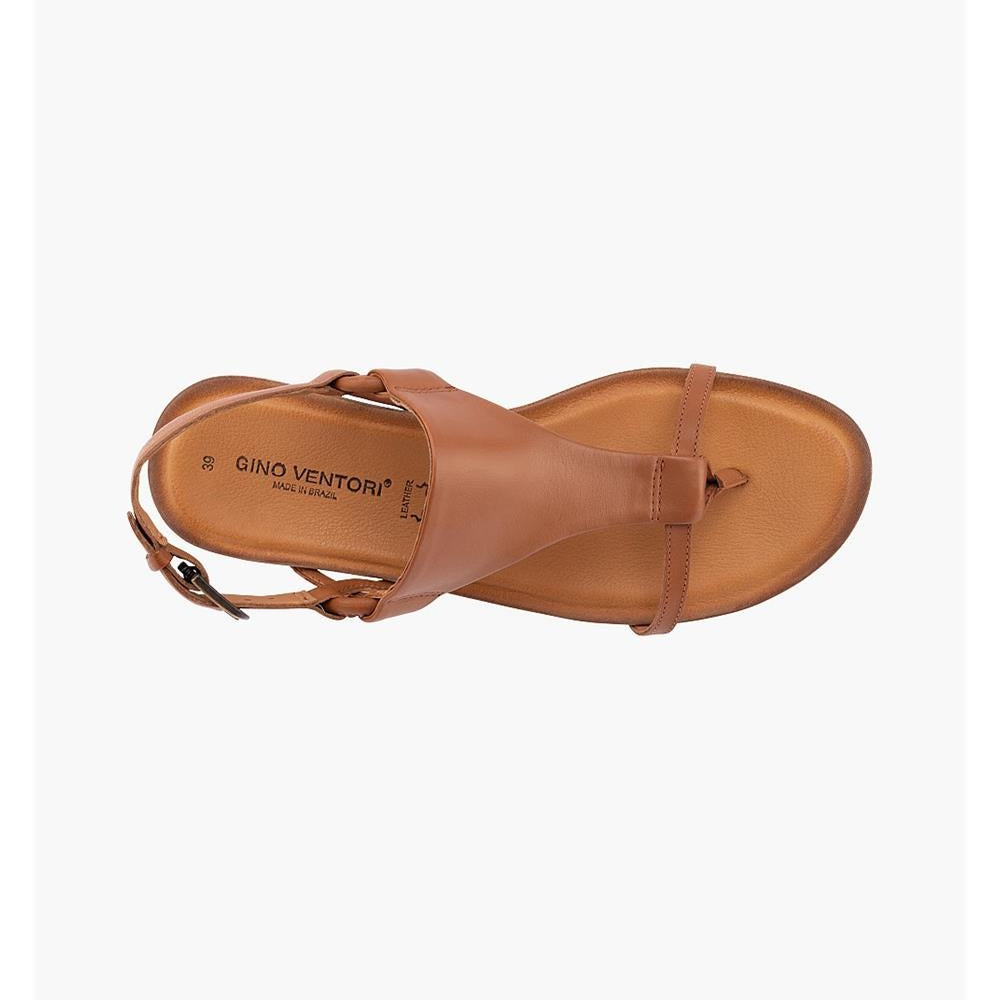 Brown sandal with 'Gino Ventori' branding 