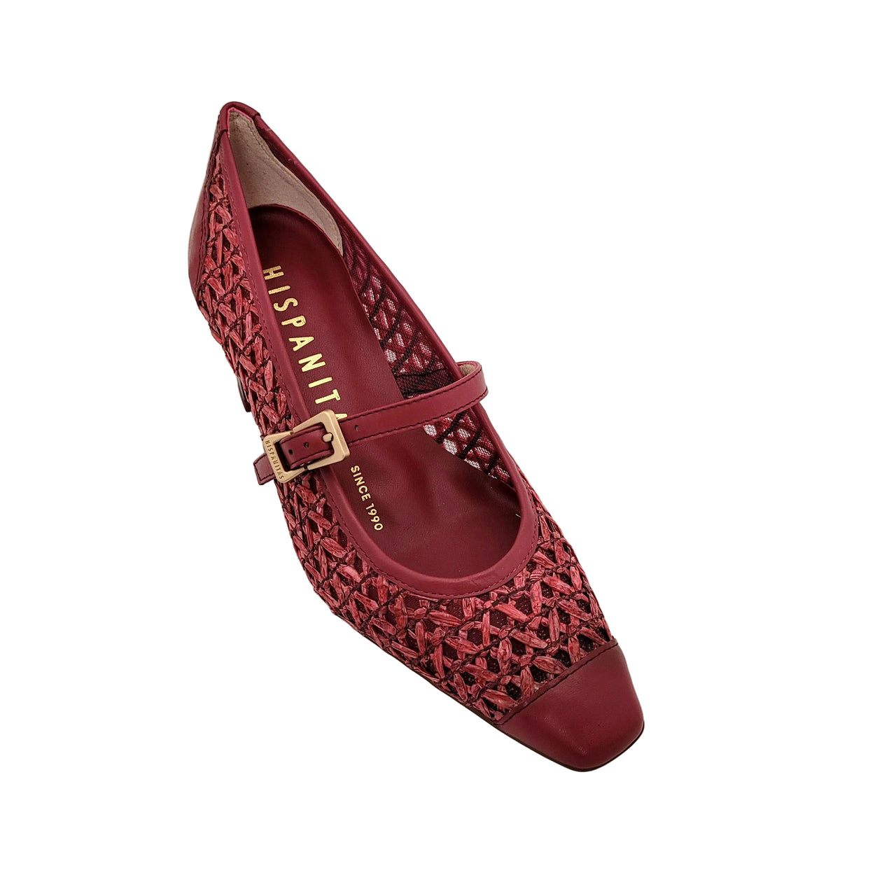 Amapola Cereza Leather Heels