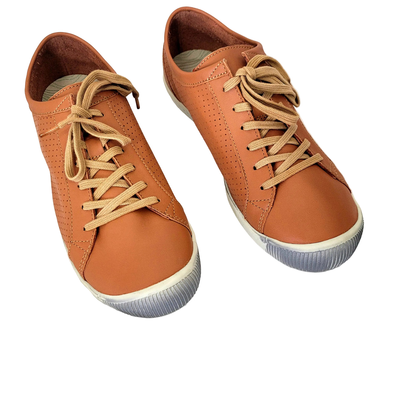 ICA388SOF Warm Orange Leather Sneaker