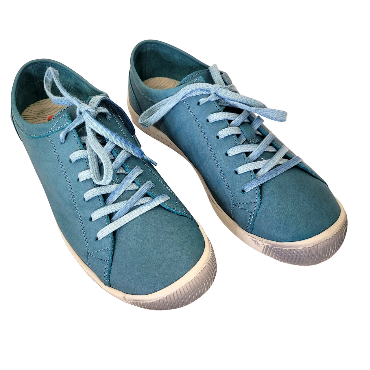 ISLA154SOF Washed Denim Leather Sneaker