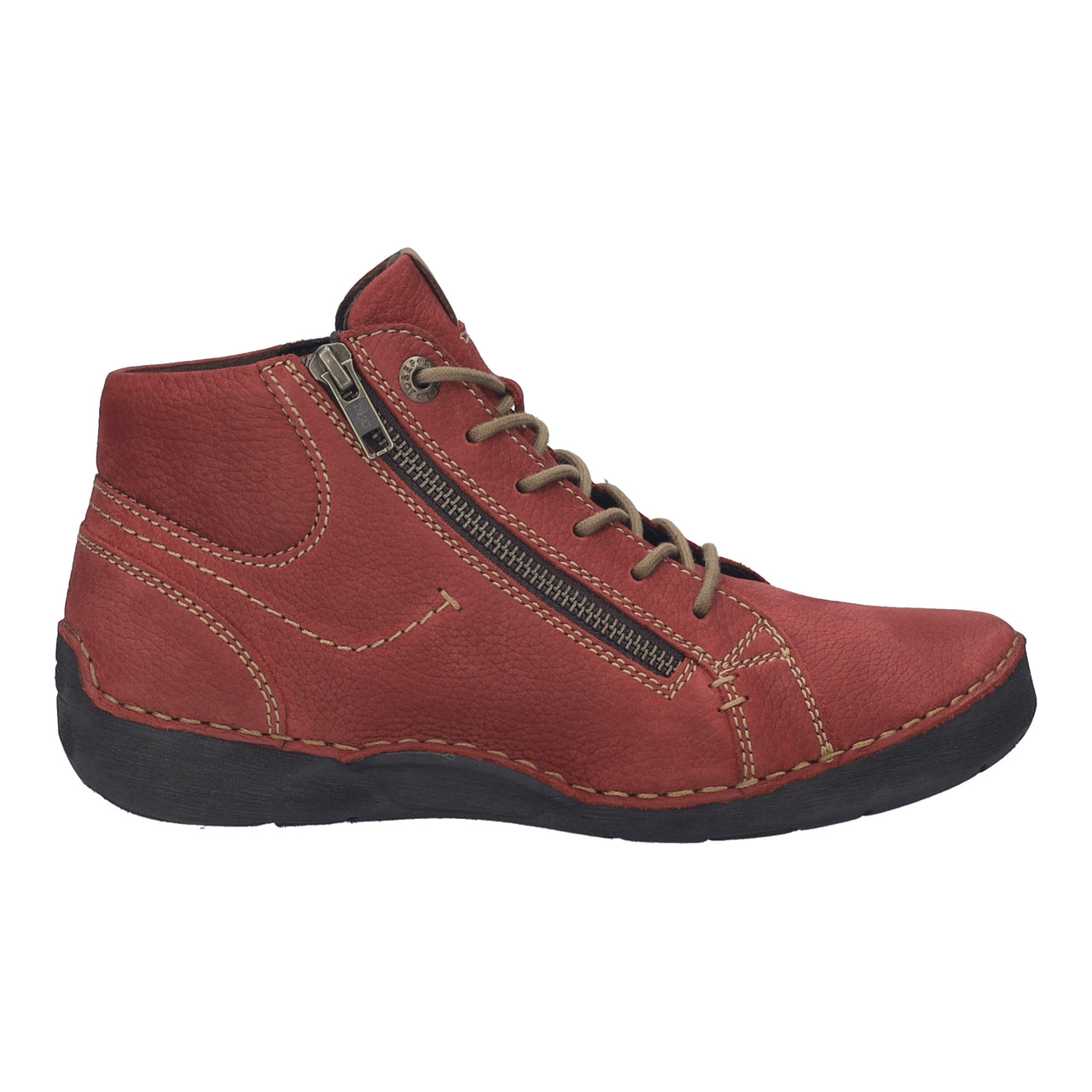 Josef Seibel Fergey 67 Boot in Red Leather