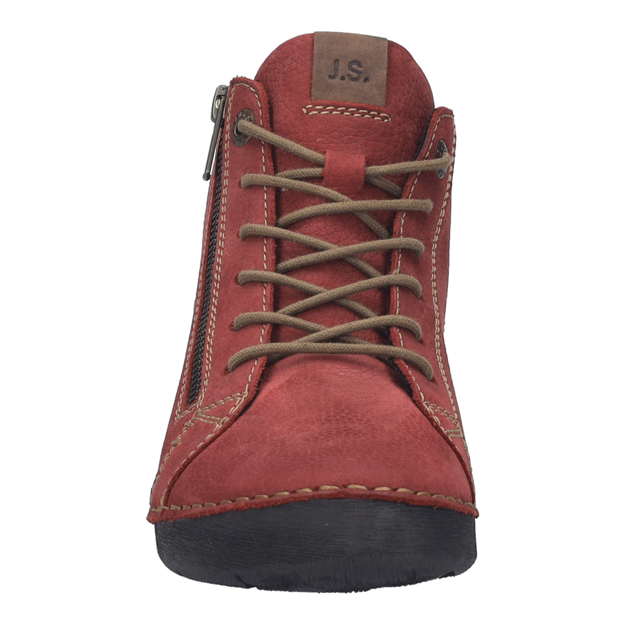 Josef Seibel Fergey 67 Boot in Red Leather