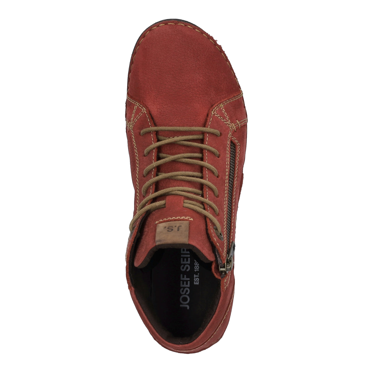 Josef Seibel Fergey 67 Boot in Red Leather