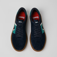 Camper Pelotas Soller Navy Leather Shoes