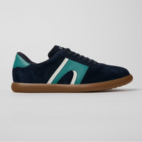 Camper Pelotas Soller Navy Leather Shoes