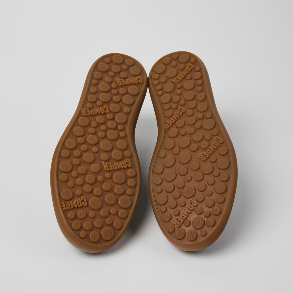 Camper Pelotas Soller Navy Leather Shoes